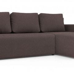 Диван угловой Алиса 3 Bahama PLUM - Teos Dark Brown в Еманжелинске - emanzhelinsk.mebel24.online | фото