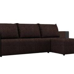 Диван угловой Алиса 3 Savana Chocolate - Teos Dark Brown в Еманжелинске - emanzhelinsk.mebel24.online | фото