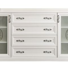 Гостиная Мишель 1+комод+зеркало+1 в Еманжелинске - emanzhelinsk.mebel24.online | фото 3