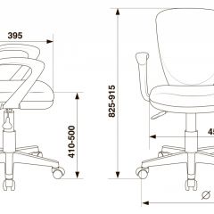 Кресло детское Бюрократ KD-W10AXSN/26-25 серый в Еманжелинске - emanzhelinsk.mebel24.online | фото 4