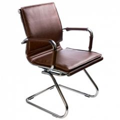 Кресло для посетителя Бюрократ CH-993-Low-V/Brown коричневый в Еманжелинске - emanzhelinsk.mebel24.online | фото