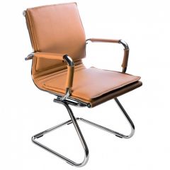 Кресло для посетителя Бюрократ CH-993-Low-V/Camel светло-коричневый в Еманжелинске - emanzhelinsk.mebel24.online | фото