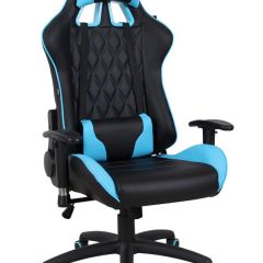 Кресло компьютерное BRABIX "GT Master GM-110" (черное/голубое) 531928 в Еманжелинске - emanzhelinsk.mebel24.online | фото