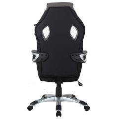 Кресло компьютерное BRABIX Techno GM-002 (ткань) черное/серое, вставки белые (531815) в Еманжелинске - emanzhelinsk.mebel24.online | фото 6