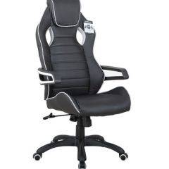 Кресло компьютерное BRABIX Techno Pro GM-003 (экокожа черное/серое, вставки серые) 531814 в Еманжелинске - emanzhelinsk.mebel24.online | фото 2