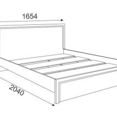 Кровать 1.6 Беатрис М06 Стандарт с настилом (Орех гепланкт) в Еманжелинске - emanzhelinsk.mebel24.online | фото