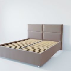 Кровать Корсика с ортопедическим основанием 1200 (велюр серый) в Еманжелинске - emanzhelinsk.mebel24.online | фото 2