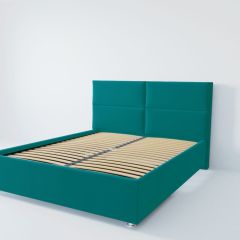 Кровать Корсика с ортопедическим основанием 2000 (велюр бирюзовый) в Еманжелинске - emanzhelinsk.mebel24.online | фото 2