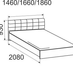 Кровать Лита с подъемным механизмом 1400*2000 в Еманжелинске - emanzhelinsk.mebel24.online | фото 4