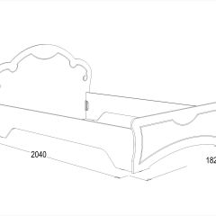 Кровать Ольга-10 МДФ (1600) без основания в Еманжелинске - emanzhelinsk.mebel24.online | фото 2