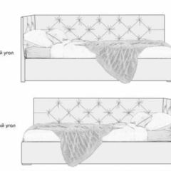 Кровать угловая Лилу интерьерная +основание/ПМ/бельевое дно (120х200) в Еманжелинске - emanzhelinsk.mebel24.online | фото 5