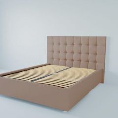 Кровать Венеция с ортопедическим основанием 1200 (велюр серый) в Еманжелинске - emanzhelinsk.mebel24.online | фото 2