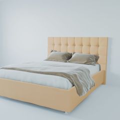 Кровать Венеция с ПМ 1600 (экокожа бежевая) в Еманжелинске - emanzhelinsk.mebel24.online | фото 2