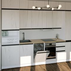 Кухонный гарнитур Амели люкс 3000 мм в Еманжелинске - emanzhelinsk.mebel24.online | фото