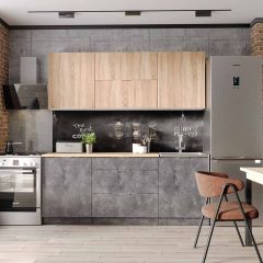 Кухонный гарнитур Асти-дуб сонома 1,8 в Еманжелинске - emanzhelinsk.mebel24.online | фото
