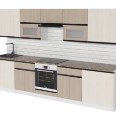 Кухонный гарнитур Кварц экстра 3000 мм в Еманжелинске - emanzhelinsk.mebel24.online | фото 4