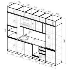 Кухонный гарнитур Лоретта люкс 3000 мм в Еманжелинске - emanzhelinsk.mebel24.online | фото 2
