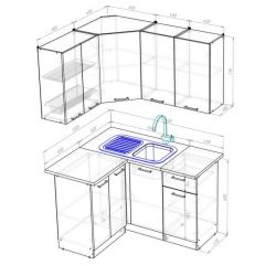 Кухонный гарнитур Лоретта прайм 1200х1400 мм в Еманжелинске - emanzhelinsk.mebel24.online | фото 3