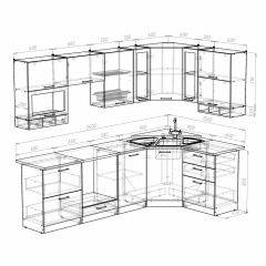 Кухонный гарнитур Ника гранд оптима 1500*2600 в Еманжелинске - emanzhelinsk.mebel24.online | фото 3