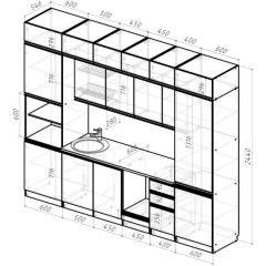 Кухонный гарнитур Паола люкс 3000 мм в Еманжелинске - emanzhelinsk.mebel24.online | фото 2