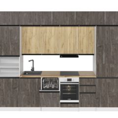 Кухонный гарнитур Сапфир 2 экстра 3000 мм в Еманжелинске - emanzhelinsk.mebel24.online | фото 3