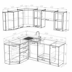 Кухонный гарнитур Симона мега прайм 1500*2000 в Еманжелинске - emanzhelinsk.mebel24.online | фото 3