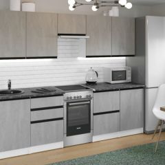 Кухонный гарнитур Сюита мега 2500 мм в Еманжелинске - emanzhelinsk.mebel24.online | фото