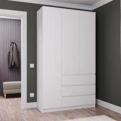 МОРИ МШ 1200.1 Шкаф (белый) в Еманжелинске - emanzhelinsk.mebel24.online | фото