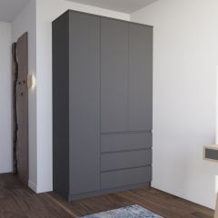 МОРИ МШ 1200.1 Шкаф (графит) в Еманжелинске - emanzhelinsk.mebel24.online | фото