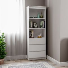 МОРИ МСТ 600.3 Стеллаж (белый) в Еманжелинске - emanzhelinsk.mebel24.online | фото