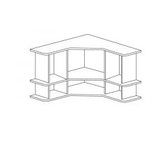 Полка угловая №859 "Ралли" в Еманжелинске - emanzhelinsk.mebel24.online | фото 2