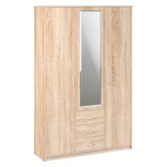 Шкаф комбинированный Дуэт Люкс с зеркалом в Еманжелинске - emanzhelinsk.mebel24.online | фото 2