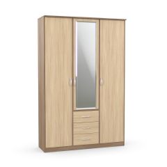 Шкаф комбинированный Дуэт Люкс с зеркалом в Еманжелинске - emanzhelinsk.mebel24.online | фото 4