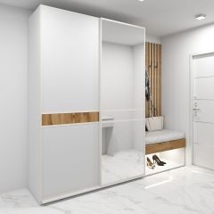 Шкаф-купе 1400 серии SOFT D6+D4+B2+PL2 (2 ящика+1штанга+1 полка) профиль «Капучино» в Еманжелинске - emanzhelinsk.mebel24.online | фото 4