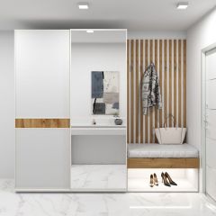Шкаф-купе 1400 серии SOFT D6+D4+B2+PL2 (2 ящика+1штанга+1 полка) профиль «Капучино» в Еманжелинске - emanzhelinsk.mebel24.online | фото 5
