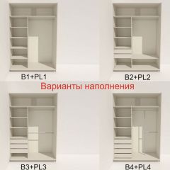 Шкаф-купе 1400 серии SOFT D8+D2+B2+PL4 (2 ящика+F обр.штанга) профиль «Капучино» в Еманжелинске - emanzhelinsk.mebel24.online | фото 5
