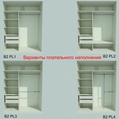 Шкаф-купе 1500 серии NEW CLASSIC K2+K2+B2+PL2(2 ящика+1 штанга+1 полка) профиль «Капучино» в Еманжелинске - emanzhelinsk.mebel24.online | фото 6