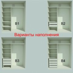 Шкаф-купе 1500 серии NEW CLASSIC K2+K2+B2+PL2(2 ящика+1 штанга+1 полка) профиль «Капучино» в Еманжелинске - emanzhelinsk.mebel24.online | фото 7