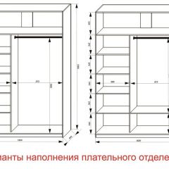 Шкаф-купе 1600 серии SOFT D1+D3+B2+PL1 (2 ящика+1штанга) профиль «Графит» в Еманжелинске - emanzhelinsk.mebel24.online | фото 6