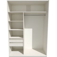 Шкаф-купе 1800 серии SOFT D1+D3+B2+PL1 (2 ящика+1штанга) профиль «Графит» в Еманжелинске - emanzhelinsk.mebel24.online | фото 2