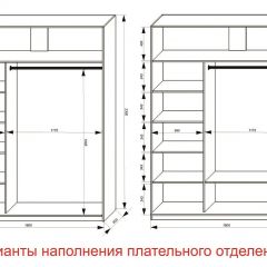 Шкаф-купе 1800 серии SOFT D1+D3+B2+PL1 (2 ящика+1штанга) профиль «Графит» в Еманжелинске - emanzhelinsk.mebel24.online | фото 6