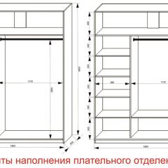 Шкаф-купе 1800 серии SOFT D6+D4+B2+PL2 (2 ящика+1штанга+1 полка) профиль «Капучино» в Еманжелинске - emanzhelinsk.mebel24.online | фото 8