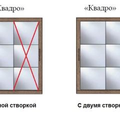 Шкаф-купе №19 Серия 3 Квадро (1500) Ясень Анкор светлый в Еманжелинске - emanzhelinsk.mebel24.online | фото 3