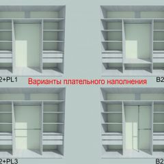 Шкаф-купе 2250 серии SILVER S4+S1+S4 B22+PL4 (по 2 ящика лев/прав+F обр.штанга) профиль «Серебро» в Еманжелинске - emanzhelinsk.mebel24.online | фото 6