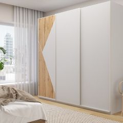 Шкаф-купе 2400 серии SOFT D7+D3+D3+B22+PL4 (по 2 ящика лев/прав+2штанги) профиль «Капучино» в Еманжелинске - emanzhelinsk.mebel24.online | фото 5