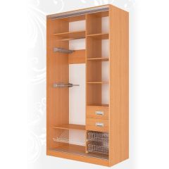 Шкаф-купе Жаклин 1200 вариант 2 (Зеркало/Зеркало) в Еманжелинске - emanzhelinsk.mebel24.online | фото 3