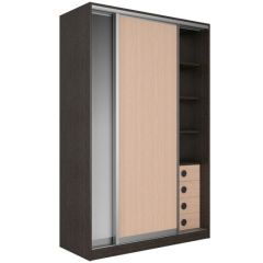 Шкаф-купе Рене 1500 вариант 3 (ЛДСП/Зеркало) в Еманжелинске - emanzhelinsk.mebel24.online | фото 4