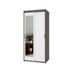 ТОМАС Шкаф-купе с зеркалом Анкор темный/светлый Т22 в Еманжелинске - emanzhelinsk.mebel24.online | фото