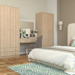 Шкаф Нина (М6) Ясень шимо светлый в Еманжелинске - emanzhelinsk.mebel24.online | фото