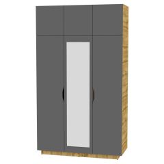 Шкаф с зеркалом "Аврора (H21_M)" в Еманжелинске - emanzhelinsk.mebel24.online | фото 19
